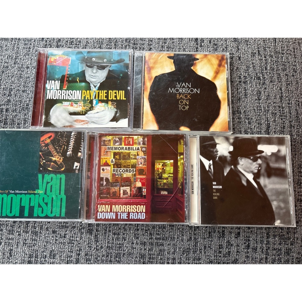 Van Morrison 5 CD Lot Pay the Devil Back on Top Down the Road The Healing Game